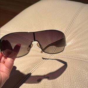 Gucci Black and Brown Women's Sunglasses